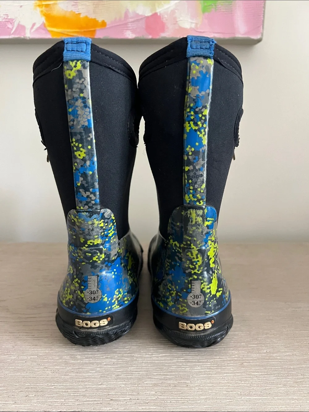 Kids BOGS waterproof winter Rain Boots size 12